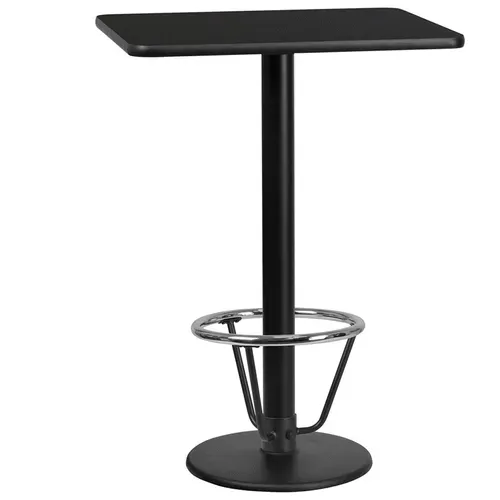 Flash Furniture XU-BLKTB-2430-TR18B-3CFR-GG Table