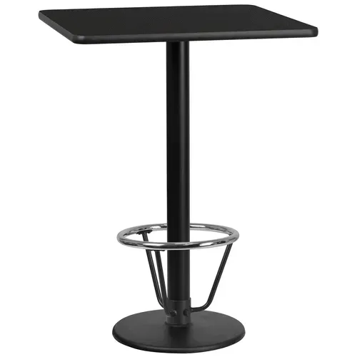 Flash Furniture XU-BLKTB-3030-TR18B-3CFR-GG Table