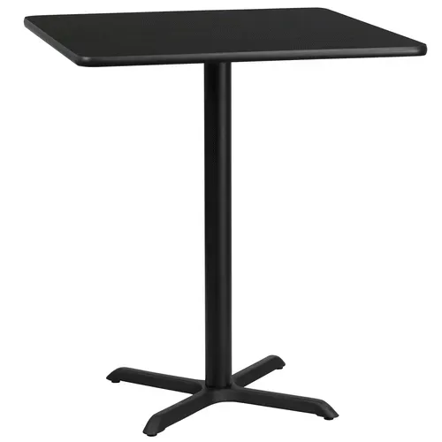 Flash Furniture XU-BLKTB-3636-T3030B-GG Table