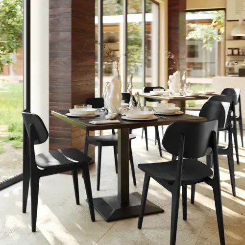 Flash Furniture Flash Furniture XU-CH10367-3-BLK-GG Verona Dining Chair