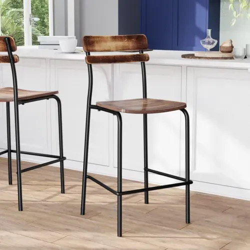 Flash Furniture Flash Furniture XU-CH10443B-ANTCPR-GG Cyprus Bar Stool