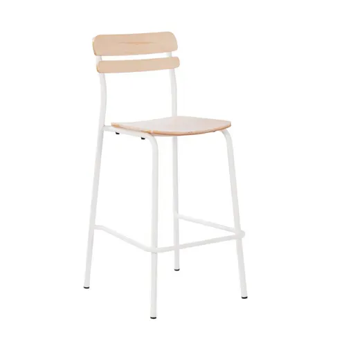 Flash Furniture Flash Furniture XU-CH10443B-ANTWHT-GG Cyprus Bar Stool