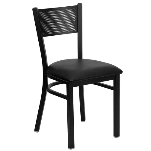 Flash Furniture XU-DG-60115-GRD-BLKV-GG Hercules Series Restaurant Chair