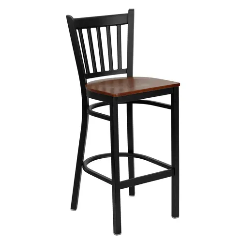 Flash Furniture XU-DG-6R6B-VRT-BAR-CHYW-GG Hercules Series Restaurant Bar Stool