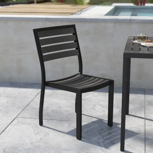 Flash Furniture Flash Furniture XU-DG-HW6036-GY-GG Lark Side Chair