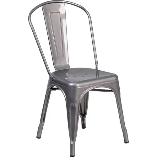 Flash Furniture XU-DG-TP001-GG Stacking Side Chair