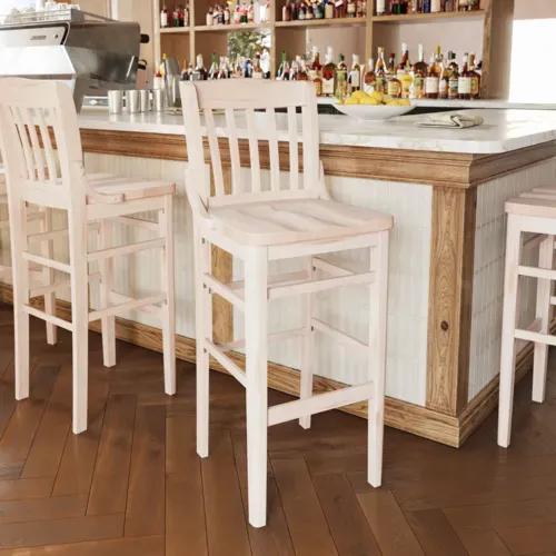 Flash Furniture Flash Furniture XU-DG-W0006B-ANTWHT-GG Hercules Series Restaurant Bar Stool