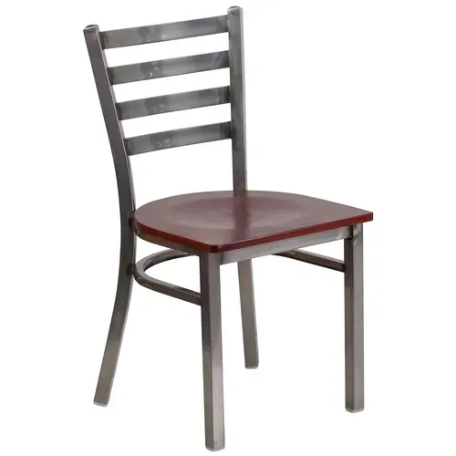 Flash Furniture XU-DG694BLAD-CLR-MAHW-GG Hercules Series Restaurant Chair