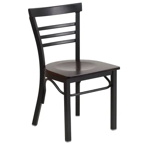 Flash Furniture XU-DG6Q6B1LAD-WALW-GG Hercules Series Restaurant Side Chair