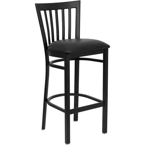 Flash Furniture XU-DG6R8BSCH-BAR-BLKV-GG Hercules Series Restaurant Bar Stool