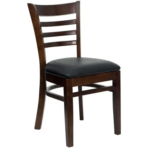 Flash Furniture XU-DGW0005LAD-WAL-BLKV-GG Hercules Series Restaurant Chair