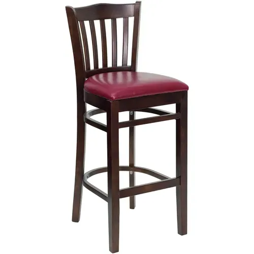 Flash Furniture XU-DGW0008BARVRT-WAL-BURV-GG Hercules Series Restaurant Bar Stool