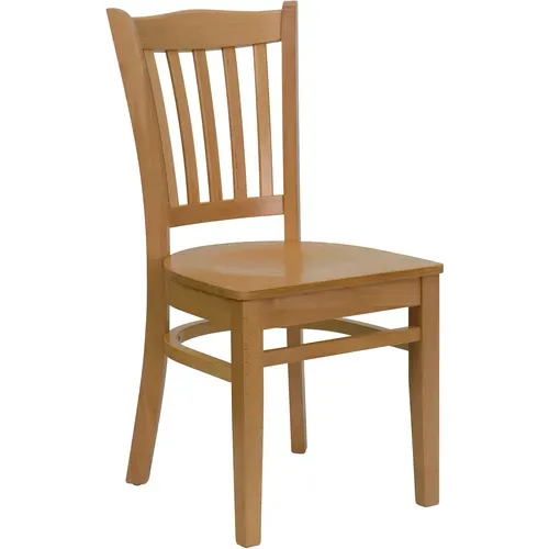 Flash Furniture XU-DGW0008VRT-NAT-GG Hercules Series Restaurant Chair