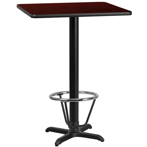 Flash Furniture XU-MAHTB-2424-T2222B-3CFR-GG Table