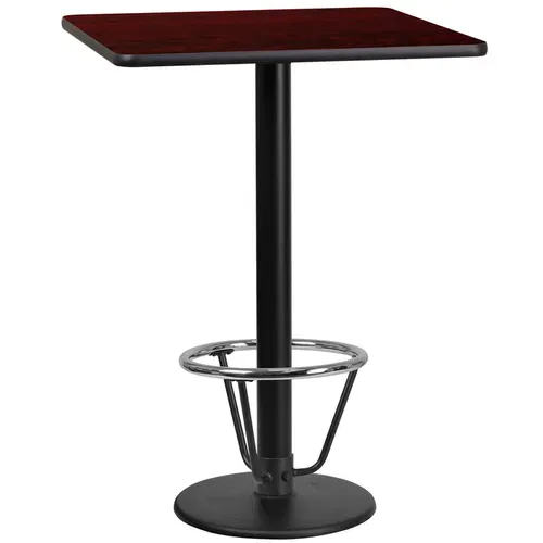 Flash Furniture XU-MAHTB-2424-TR18B-3CFR-GG Table