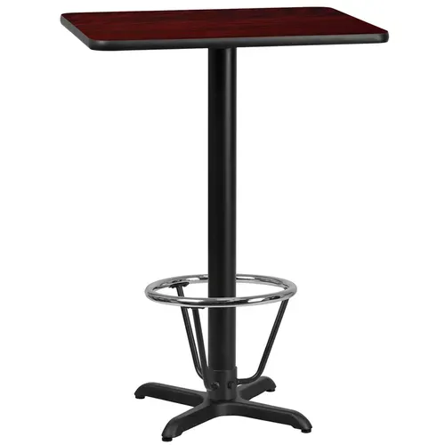 Flash Furniture XU-MAHTB-2430-T2222B-3CFR-GG Table