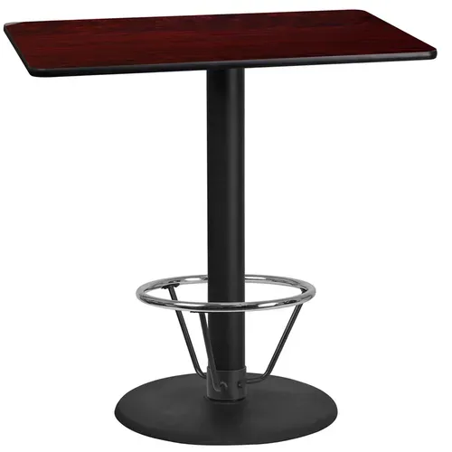 Flash Furniture XU-MAHTB-2442-TR24B-4CFR-GG Table