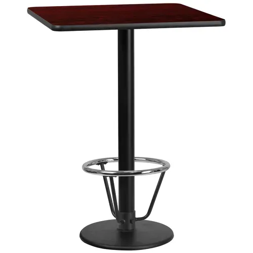 Flash Furniture XU-MAHTB-3030-TR18B-3CFR-GG Table