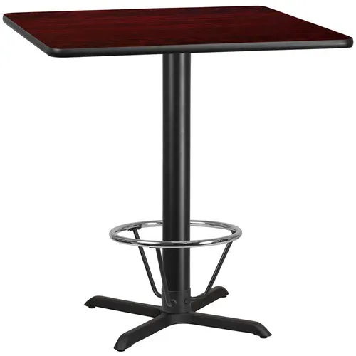 Flash Furniture XU-MAHTB-4242-T3333B-4CFR-GG Table