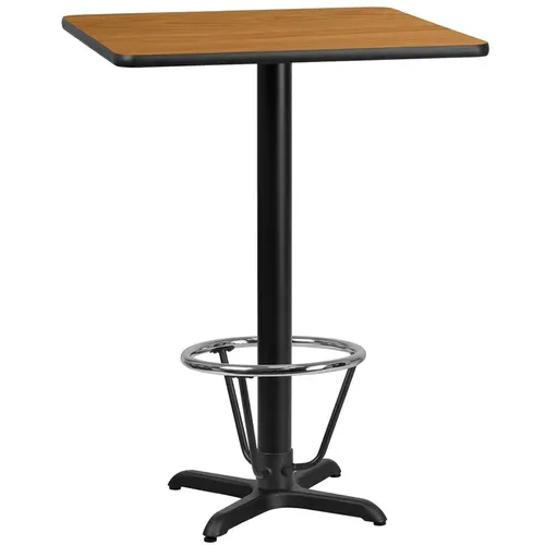 Flash Furniture XU-NATTB-2424-T2222B-3CFR-GG Table