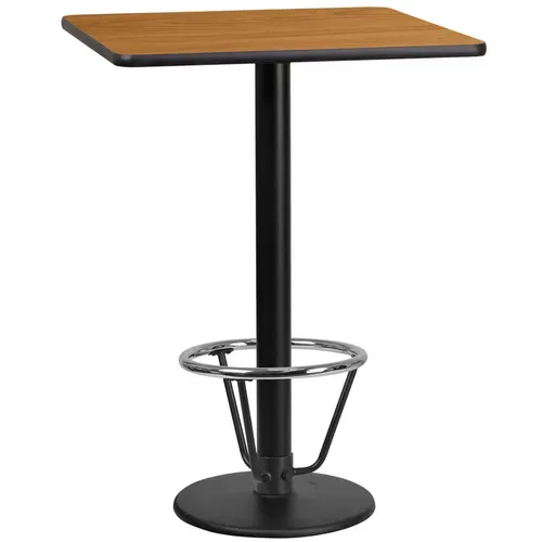 Flash Furniture XU-NATTB-2424-TR18B-3CFR-GG Table