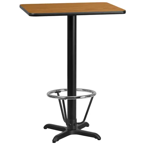 Flash Furniture XU-NATTB-2430-T2222B-3CFR-GG Table