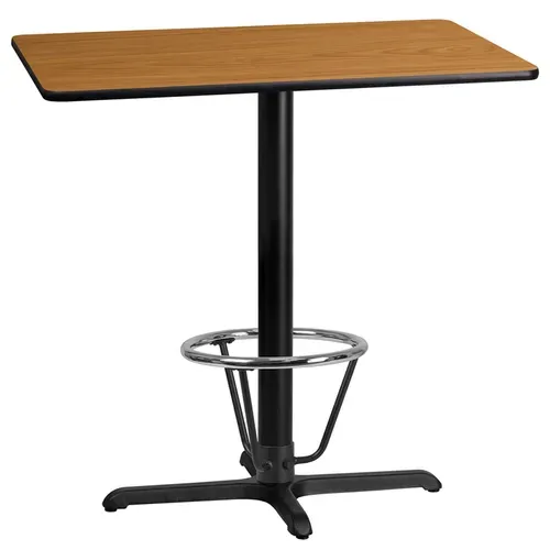 Flash Furniture XU-NATTB-2442-T2230B-3CFR-GG Table