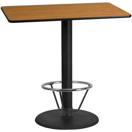 Flash Furniture XU-NATTB-3048-TR24B-4CFR-GG Table