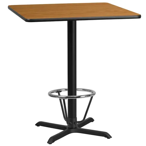 Flash Furniture XU-NATTB-3636-T3030B-3CFR-GG Table