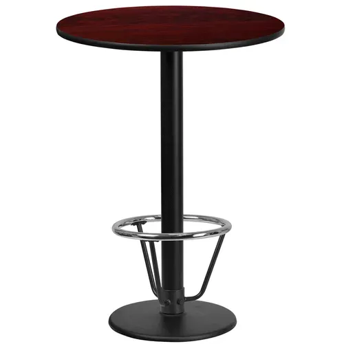 Flash Furniture XU-RD-24-MAHTB-TR18B-3CFR-GG Table