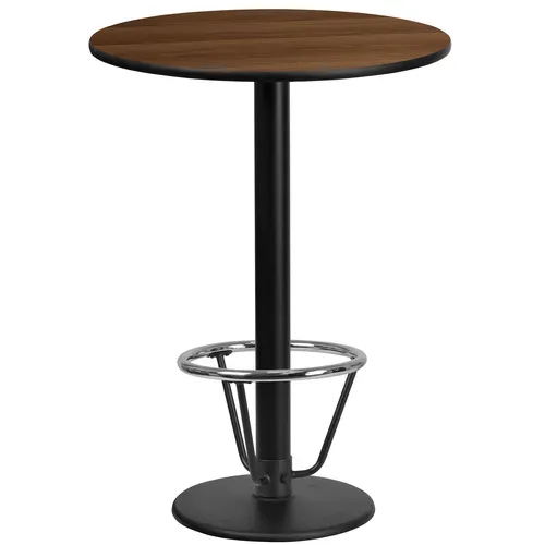 Flash Furniture XU-RD-24-WALTB-TR18B-3CFR-GG Table