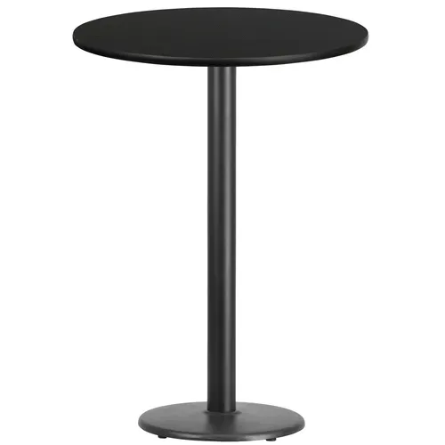 Flash Furniture XU-RD-30-BLKTB-TR18B-GG Table
