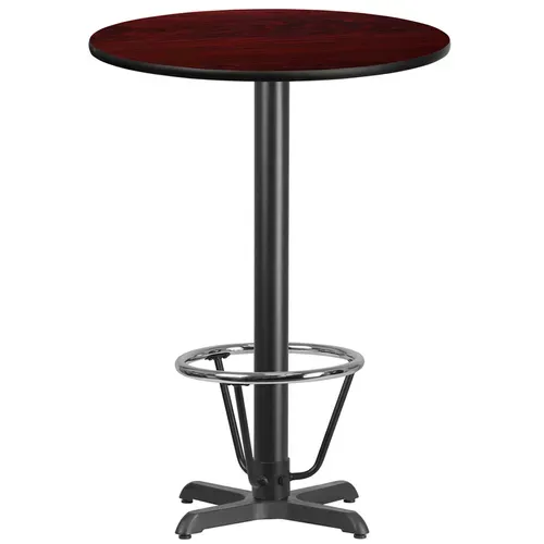 Flash Furniture XU-RD-30-MAHTB-T2222B-3CFR-GG Table