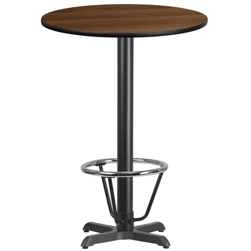 Flash Furniture XU-RD-30-WALTB-T2222B-3CFR-GG Table