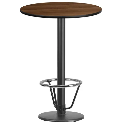Flash Furniture XU-RD-30-WALTB-TR18B-3CFR-GG Table
