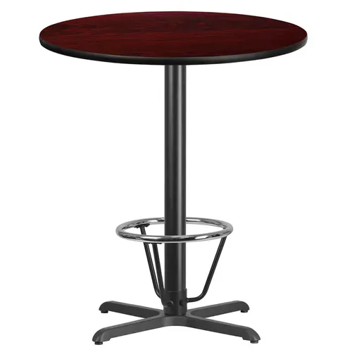 Flash Furniture XU-RD-36-MAHTB-T3030B-3CFR-GG Table