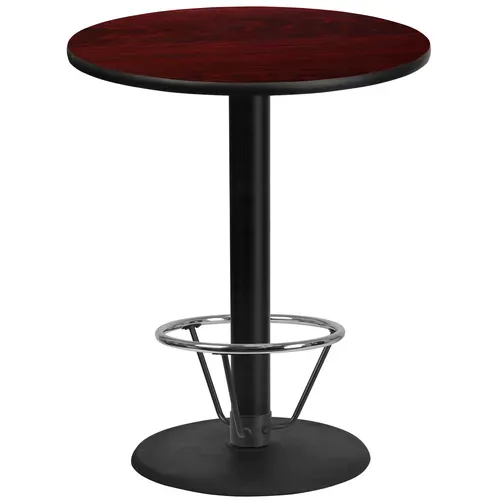 Flash Furniture XU-RD-36-MAHTB-TR24B-4CFR-GG Table