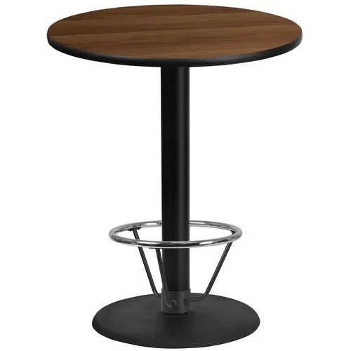 Flash Furniture XU-RD-36-WALTB-TR24B-4CFR-GG Table