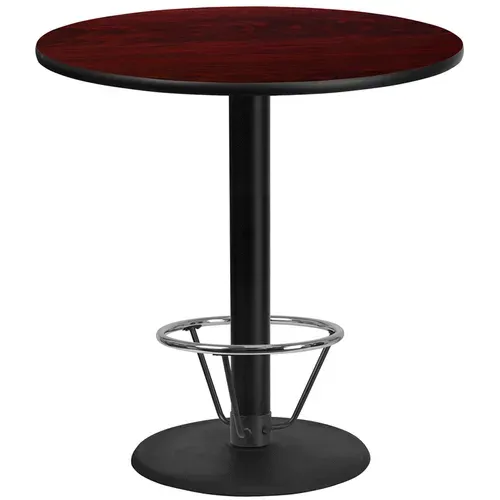Flash Furniture XU-RD-42-MAHTB-TR24B-4CFR-GG Table