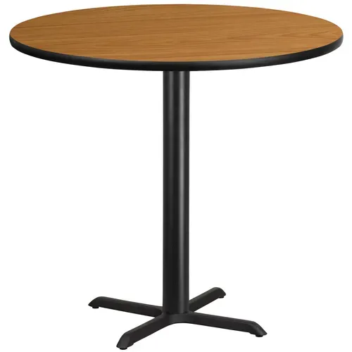Flash Furniture XU-RD-42-NATTB-T3333B-GG Table