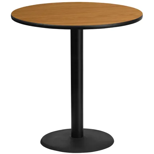 Flash Furniture XU-RD-42-NATTB-TR24B-GG Table