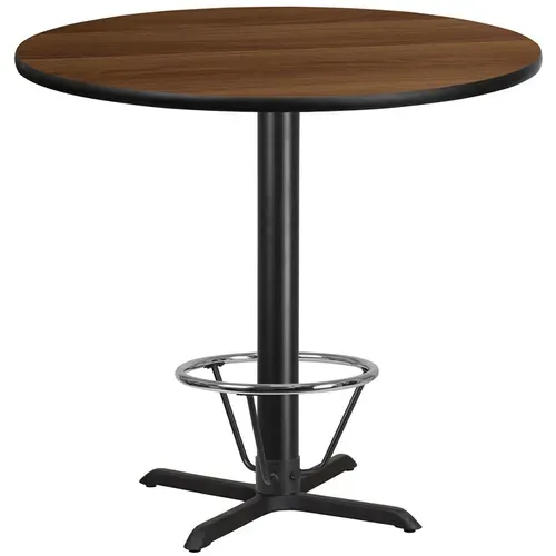 Flash Furniture XU-RD-42-WALTB-T3333B-4CFR-GG Table