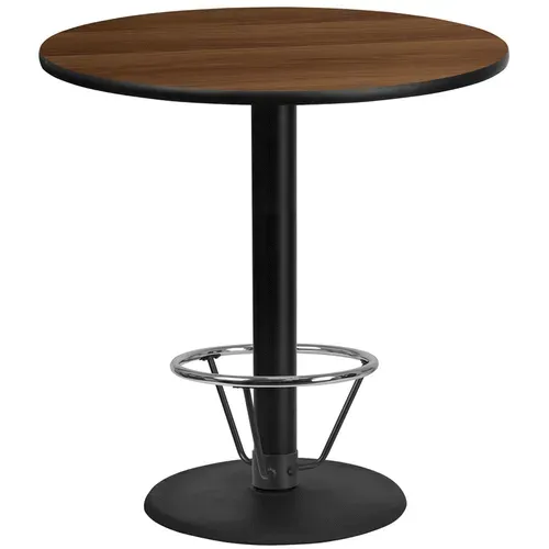 Flash Furniture XU-RD-42-WALTB-TR24B-4CFR-GG Table