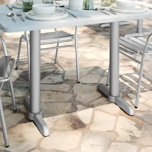 Flash Furniture Flash Furniture XU-T0522-SLV-GG Beverly Table Base
