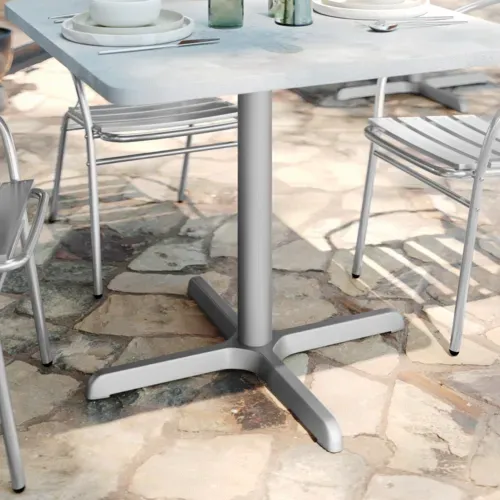 Flash Furniture Flash Furniture XU-T3030-SLV-GG Beverly Table Base