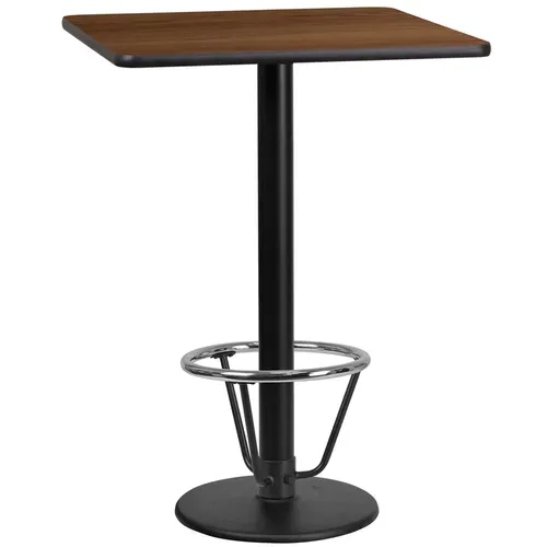 Flash Furniture XU-WALTB-2424-TR18B-3CFR-GG Table