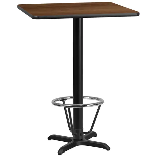 Flash Furniture XU-WALTB-3030-T2222B-3CFR-GG Table