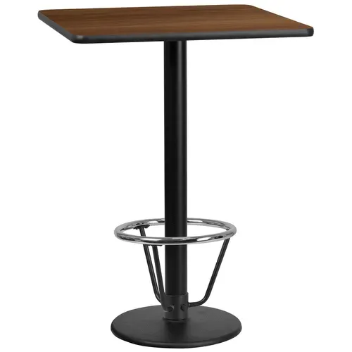 Flash Furniture XU-WALTB-3030-TR18B-3CFR-GG Table