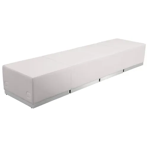 Flash Furniture ZB-803-540-SET-WH-GG Hercules Alon Series Reception Configuration