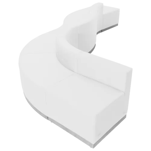 Flash Furniture ZB-803-580-SET-WH-GG Hercules Alon Series Reception Configuration